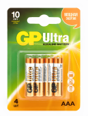 Батарейка  GP Ultra Alkaline 24A(AAA/LR03) FSB4